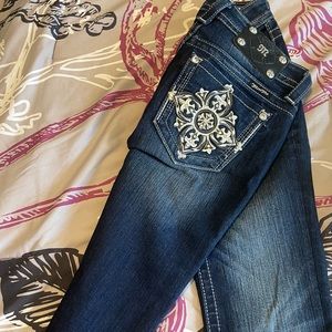 Like new Miss me jeans size 26 boot cut